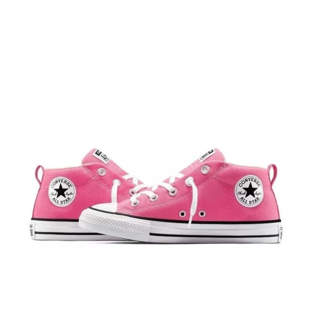Converse Street Mid Top Sneakers Pink Size 1 Kids New With Tags